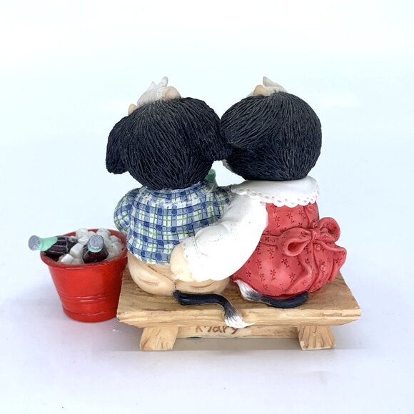 Mary's Moo Moos Coca-Cola “Moo By My Side Is Soda-lightful” Enesco Cow Figurine - Picture 8 of 12